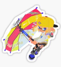 Splatoon 2 Yellow Inkling Sticker