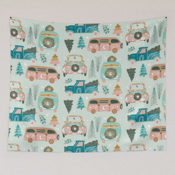 Item preview, Boho Hippy Holiday Truck Pattern 2 designed and sold by GladYoureHere.