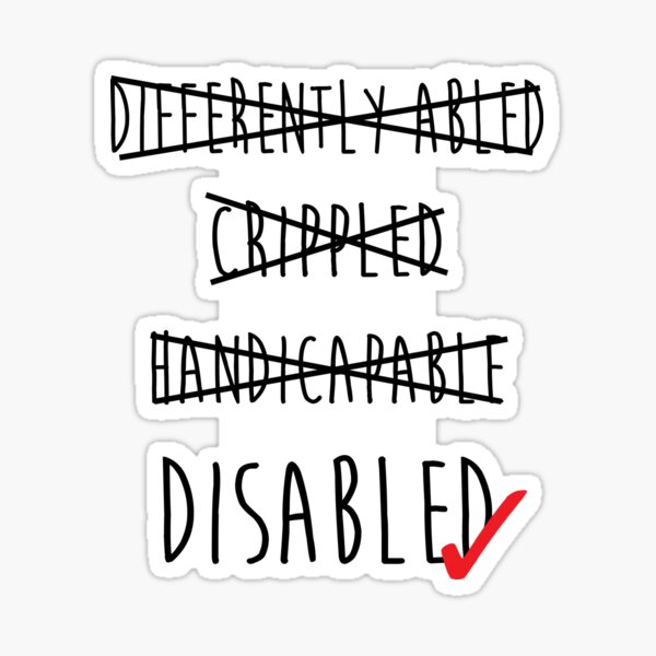 Disabled is fine. Sticker