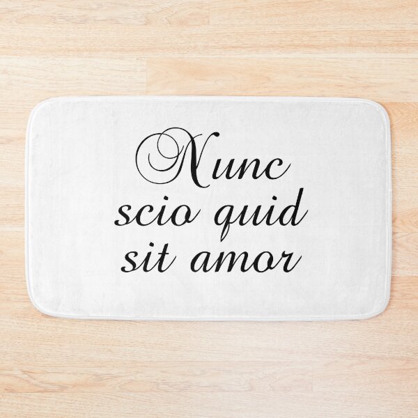 Item preview, Nunc Scio Quid Sit Amor - Now I Know What Love Is - Virgil Quotes - Latin Phrases designed and sold by PhiloJourney.