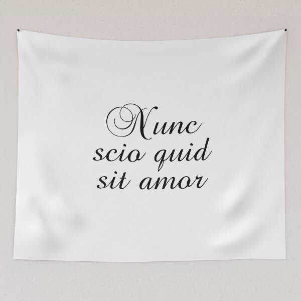 Item preview, Nunc Scio Quid Sit Amor - Now I Know What Love Is - Virgil Quotes - Latin Phrases designed and sold by PhiloJourney.