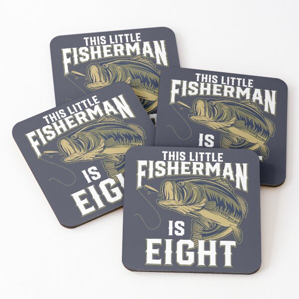 Item preview, Kids 8 Year Old Fishing Birthday Party Fisherman 8th Gift for Boy Premium T-Shirt designed and sold by HoangDepzai.
