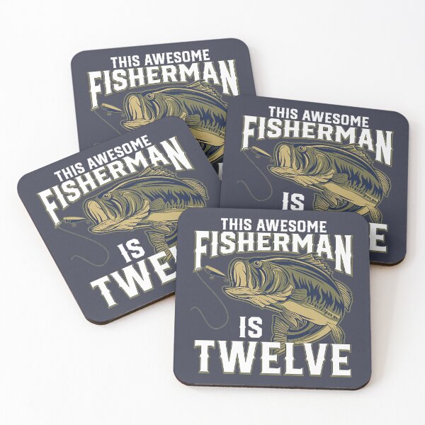 Item preview, Kids 12 Year Old Fishing Birthday Party Fisherman 12th Gift Boy Premium T-Shirt designed and sold by HoangDepzai.