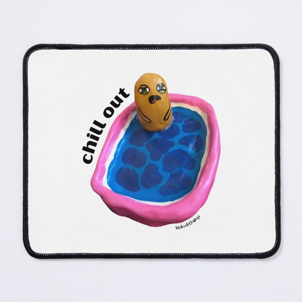 Item preview, Chill Out Yellow Blob in Inflatable Pool | lilsboobthangs designed and sold by lilsboobthangs.