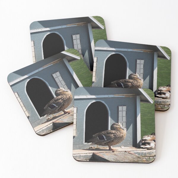 Item preview, Mallard Duck Coming Out Of Its House designed and sold by BackyardBirder.