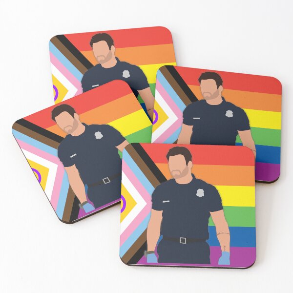 Item preview, Eddie Diaz Progress Pride Cutout designed and sold by sadieyuki.