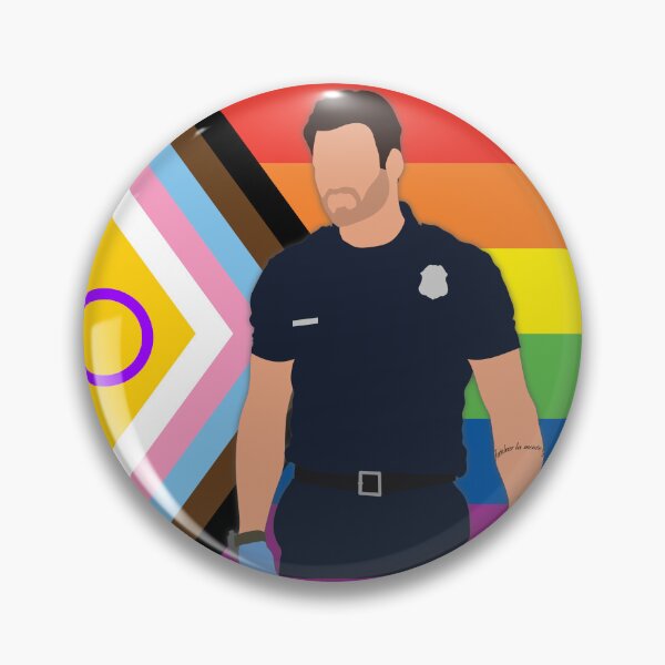 Item preview, Eddie Diaz Progress Pride Cutout designed and sold by sadieyuki.