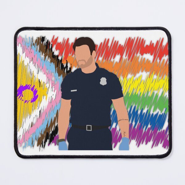 Item preview, Eddie Diaz Progress Pride Cutout designed and sold by sadieyuki.