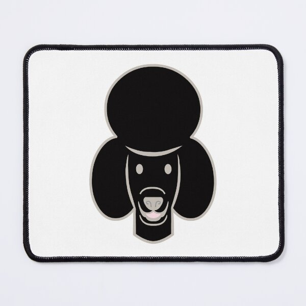 Item preview, Happy Poodle - black Poodle face silhouette - Poodle sticker, Poodle decal, Poodle magnet - Poodle gifts designed and sold by smooshfaceutd.