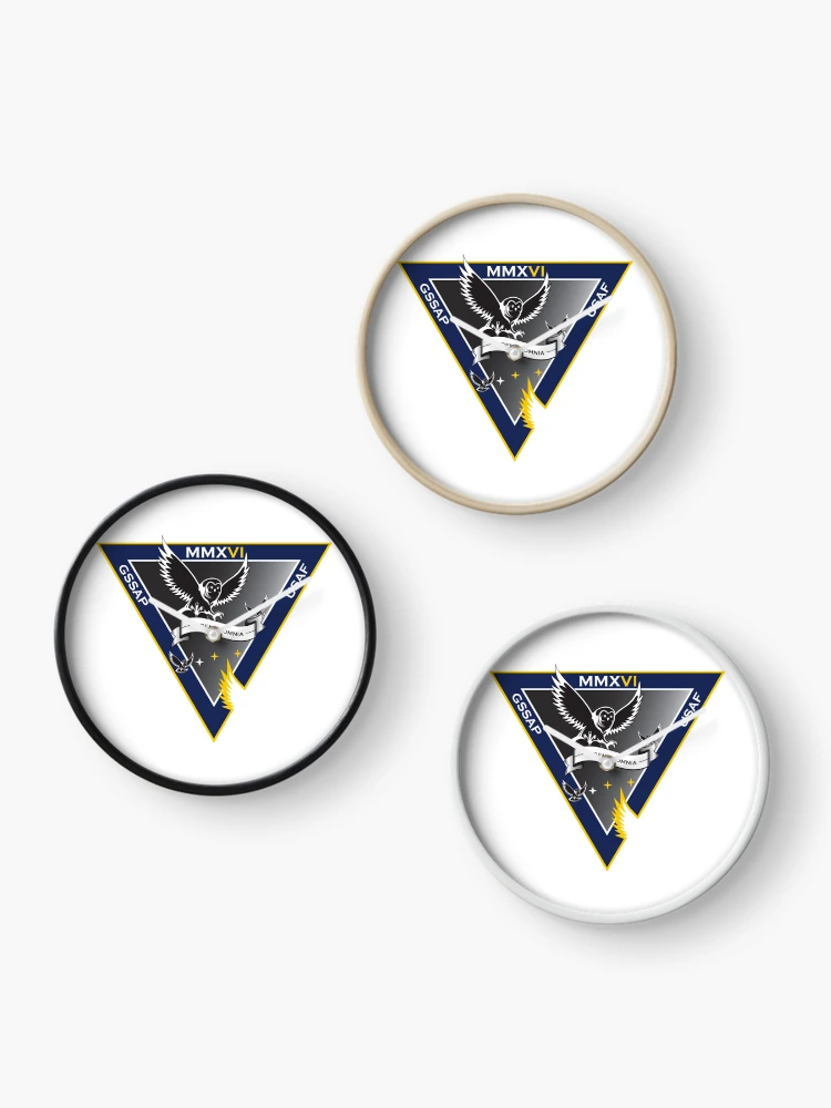 Thumbnail 3 of 4, Clock, AFSPC-6 Program Logo designed and sold by Nikki SpaceStuffPlus.