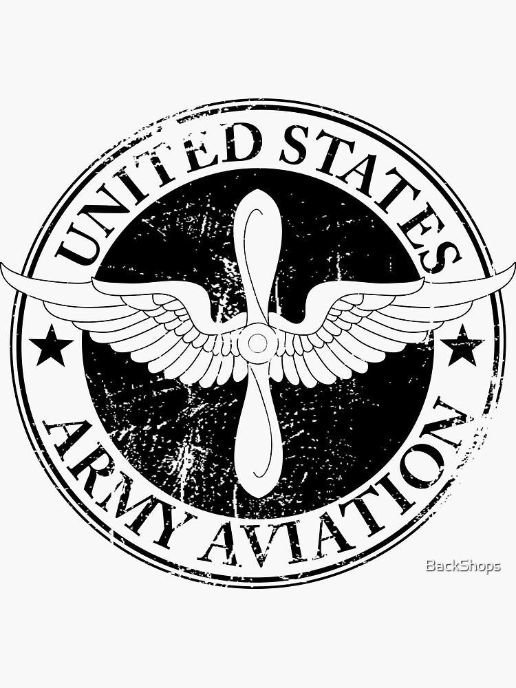 "Vintage Army Aviation Logo" Sticker for Sale by Redbubble