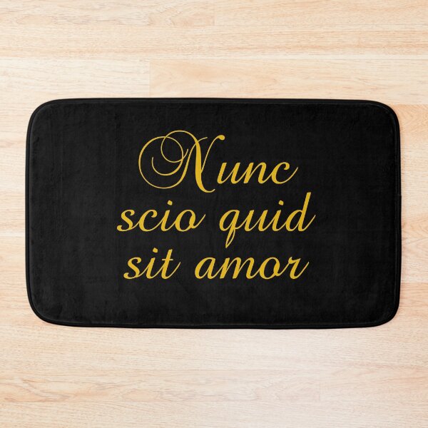 Item preview, Nunc Scio Quid Sit Amor - Now I Know What Love Is - Virgil Quotes - Aenid - Latin Phrases - Gold designed and sold by PhiloJourney.