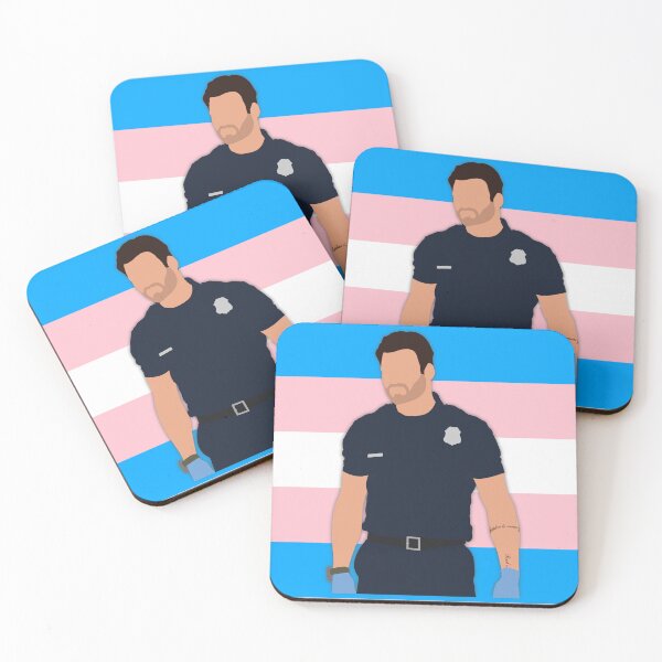 Item preview, Eddie Diaz Transgender Pride Cutout designed and sold by sadieyuki.