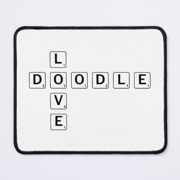 Item preview, Doodle dog love in Scrabble pieces - Goldendoodle, Labradoodle, Bernedoodle, Aussiedoodle - Any Doodle gift designed and sold by smooshfaceutd.