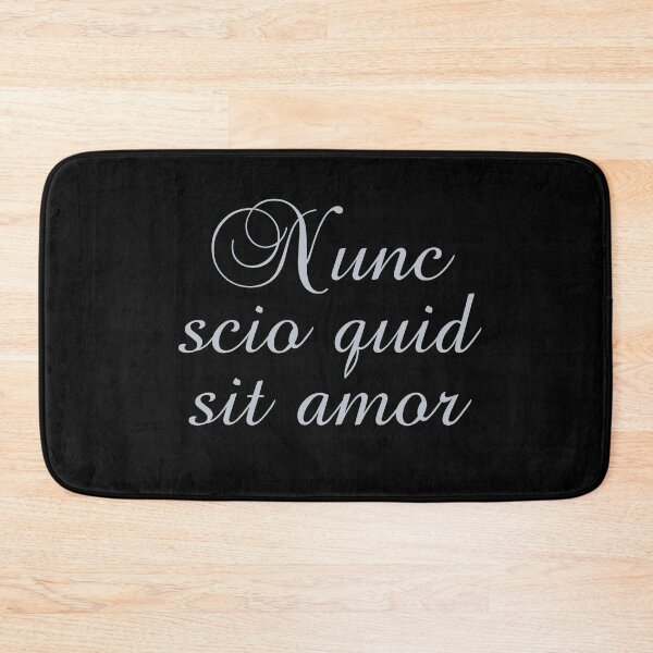 Item preview, Nunc Scio Quid Sit Amor - Now I Know What Love Is - Virgil Quotes - Aenid - Latin Phrases - Silver designed and sold by PhiloJourney.