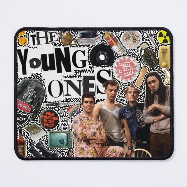 Item preview, The Young Ones 80s Rik Mayall Ade Edmonson Rick Mike TheCoolPerson Vyvyan Basterd Neil Pye TV Collage  designed and sold by horrorartpunk.