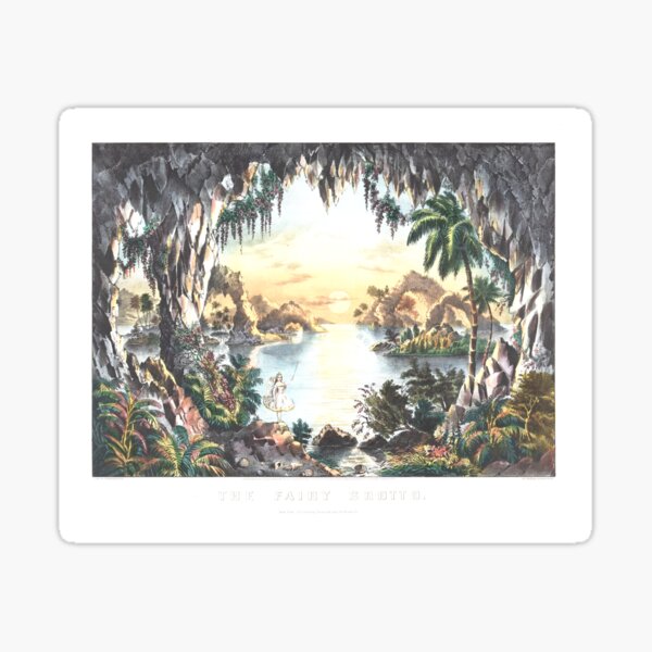 The fairy grotto Sticker