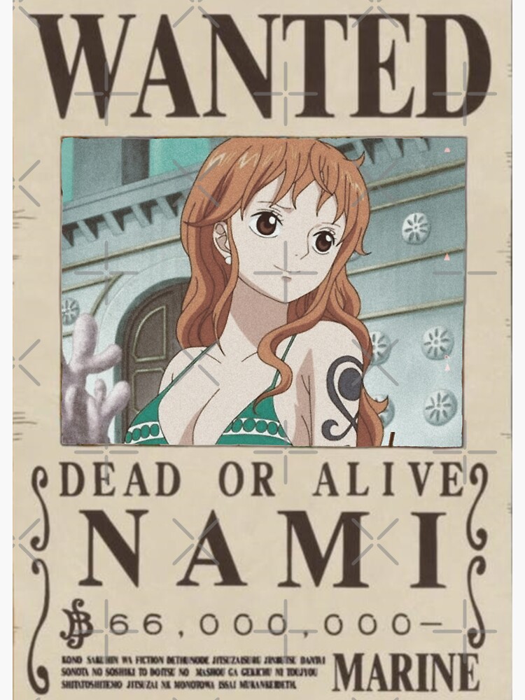 Nami wanted poster | One Piece