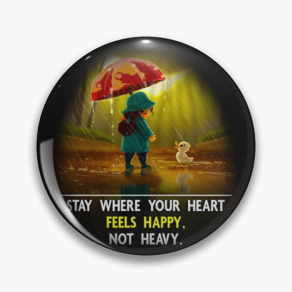 Item preview, stay where your heart feels happy not heavy designed and sold by sbrstore.