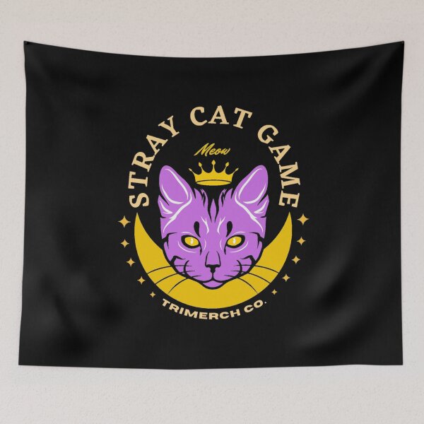 Item preview, Stray Cat Game Meow designed and sold by TRIMERCH.