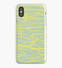 Abstract brush stroke pattern iPhone Case