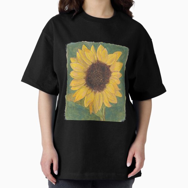 Sunflower Painting Oversized T-Shirt