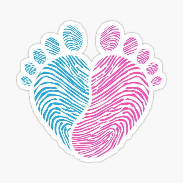 2 SHEETS OF BABY PINK FOOTPRINTS & PALM PRINTS STICKERS – Homecoming  Supplies