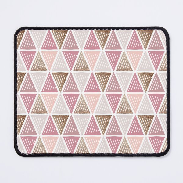 Item preview, Pink and Gold Triangle Pattern designed and sold by TeraLynne.
