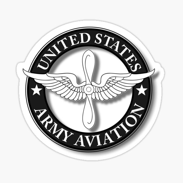 Army Aviation Logo Sticker For Sale By Backshops Redbubble