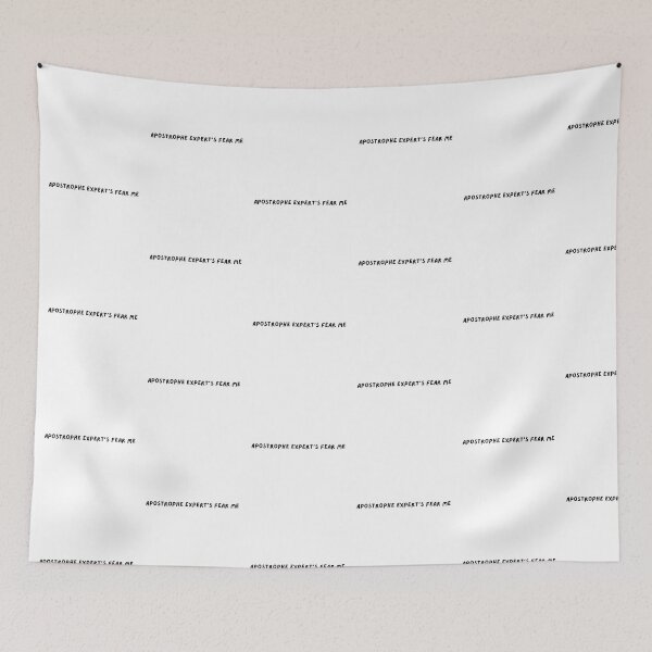 Item preview, Apostrophe expert's fear me | Ironic | Gift for Word Snob | Text Based | Light Background designed and sold by SidefatSayings.