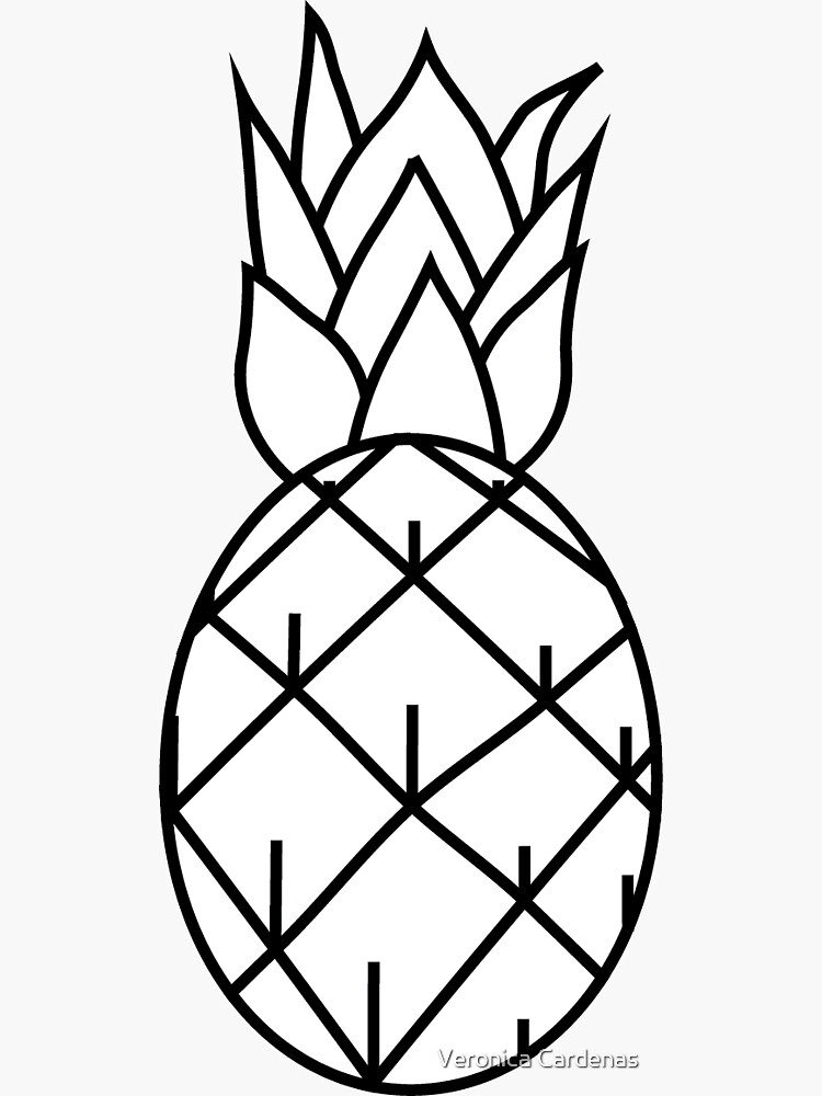 "Pina is Pineapple in Spanish by Heliophilia" Sticker by raveeto Redbubble