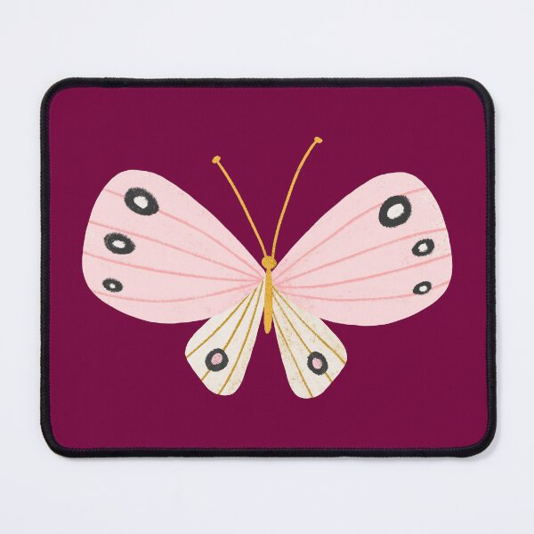 Item preview, White and Pink Butterfly on Maroon designed and sold by Heather Rosas.
