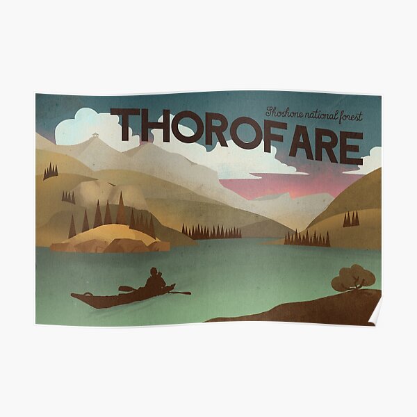 Thorofare travel porster Poster