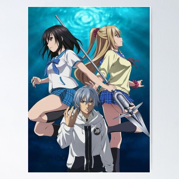 Japanese Harem Anime Strike The Blood Poster Wall Art Poster