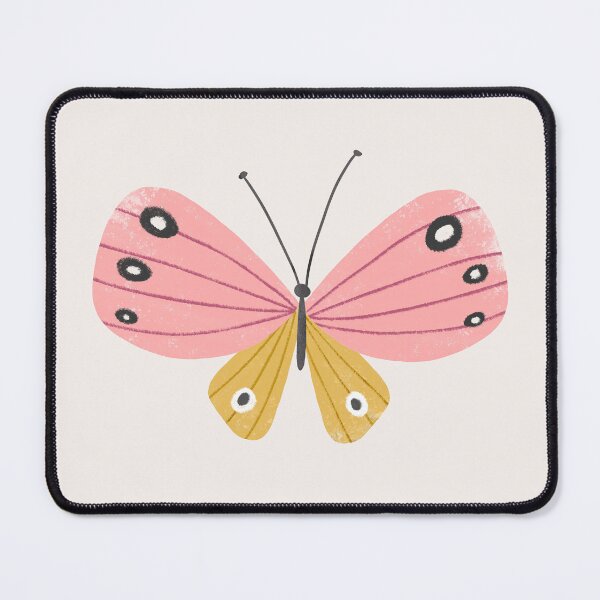 Item preview, Gold and Pink Butterfly on Off-White designed and sold by Heather Rosas.