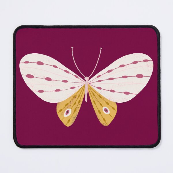 Item preview, White and Gold Butterfly on Maroon designed and sold by Heather Rosas.