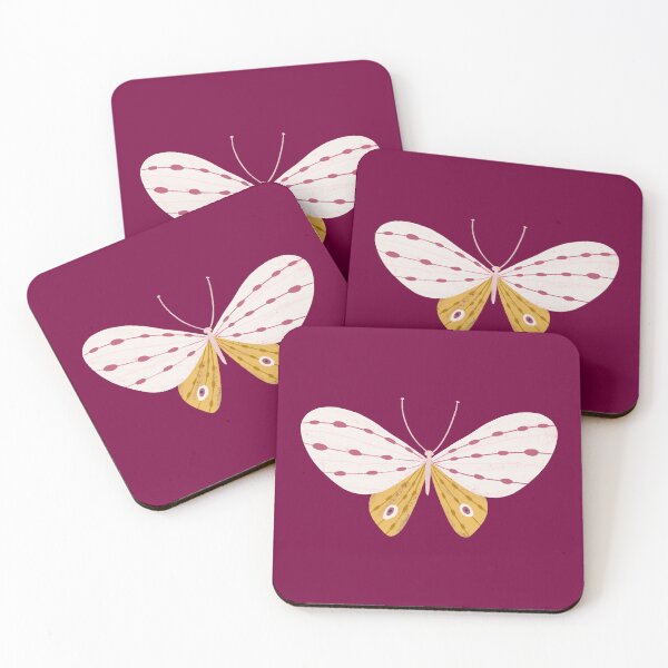 Item preview, White and Gold Butterfly on Maroon designed and sold by Heather Rosas.