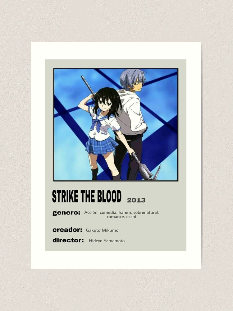 Strike the Blood Character Mashup Anime Art Board Print for Sale