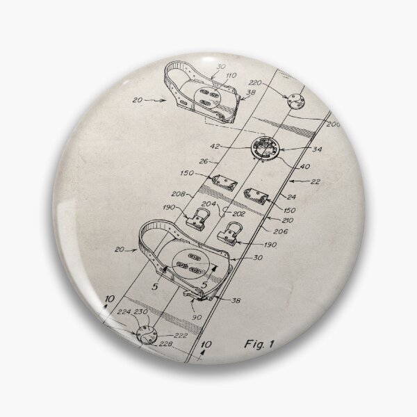 Item preview, Snowboard Patent - Snowboarding Art - Antique designed and sold by patentpress.