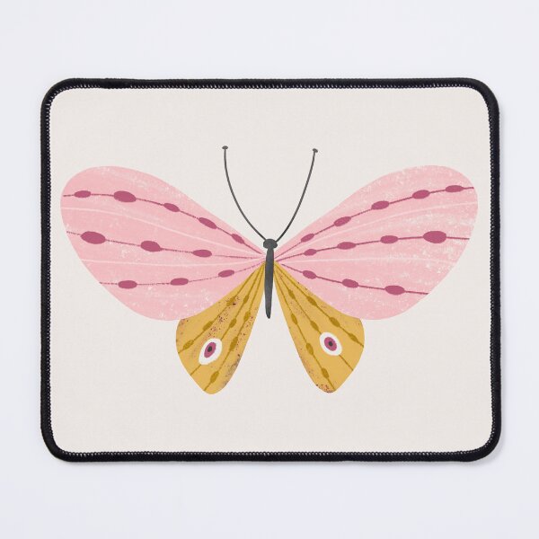 Item preview, Pink and Gold Butterfly on Off-White designed and sold by Heather Rosas.