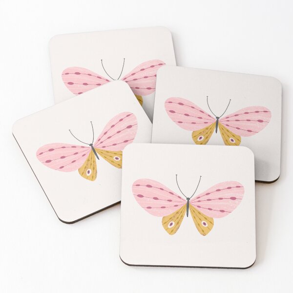 Item preview, Pink and Gold Butterfly on Off-White designed and sold by Heather Rosas.