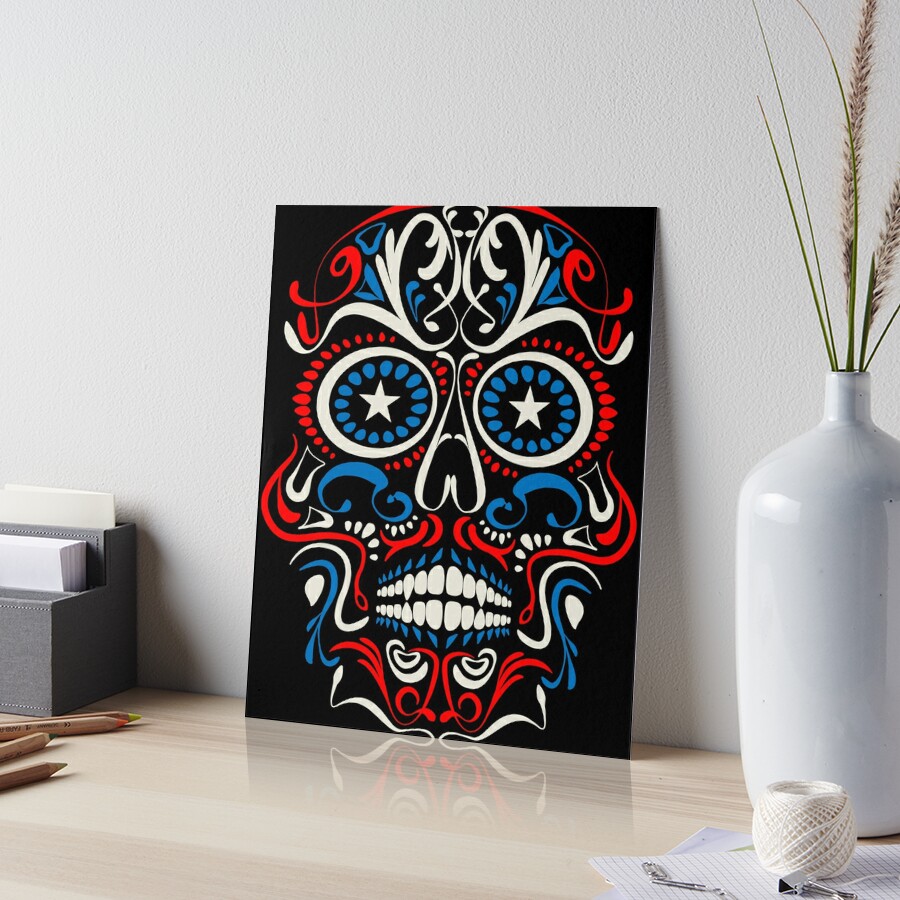 Chicago Cubs Sugar Skull Print 11x14 