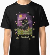 Schwarze Katze,Geschenke für Katzenfans Classic T-Shirt