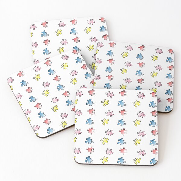 Item preview, Puzzled - Multi-colored Puzzle Pattern designed and sold by SouthShorePics.