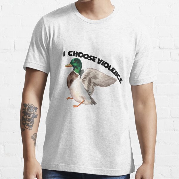  I choose violence funny duck Long Sleeve T-Shirt