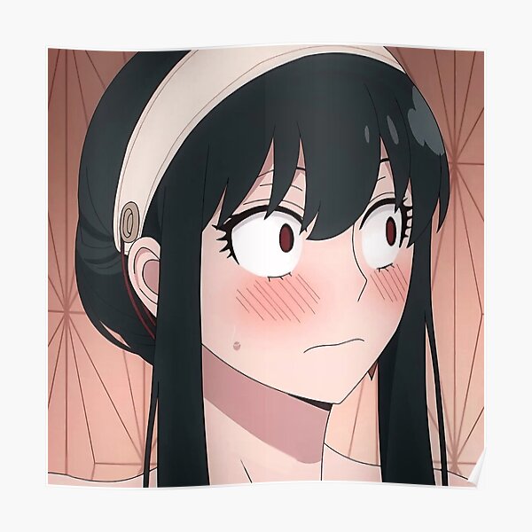 "Yor Kawaii Blushing" Poster for Sale by Redbubble