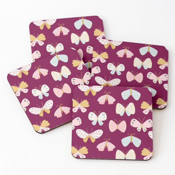 Item preview, Butterflies on Maroon designed and sold by Heather Rosas.