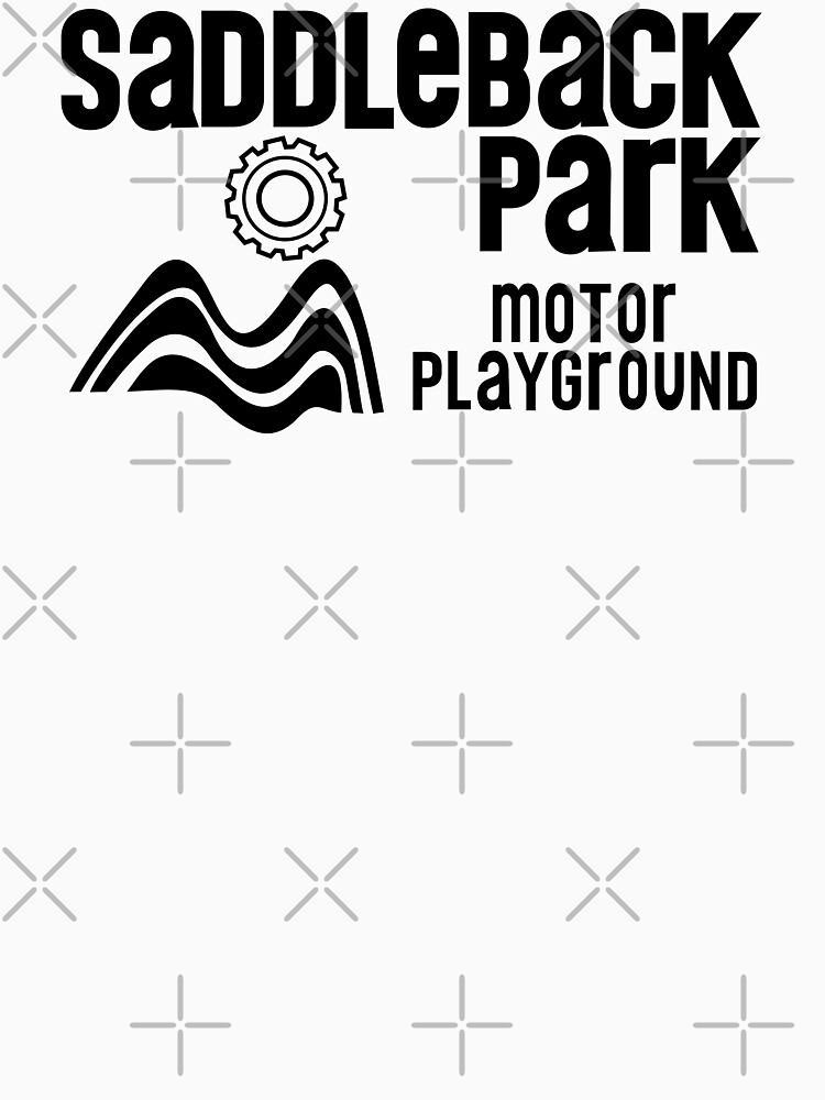 Saddleback Park Motor Playground No Border Logo (Black) by racerspitstop