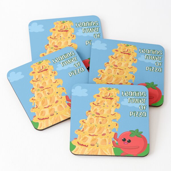 Item preview, Leaning Tower of Pizza designed and sold by ClmsyStudio.