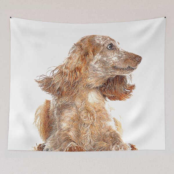 Item preview, Very Smart Good Looker, English Cocker Spaniel Dog - Custom Pet Portrait Art Studio designed and sold by Custom Pet Portrait Art Studio.